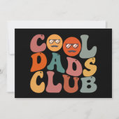 Cool Dads Club Vader Vaderdag Retro Groovy Aankondiging (Voorkant)
