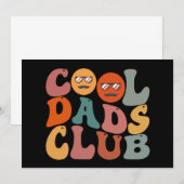 Cool Dads Club Vader Vaderdag Retro Groovy Aankondiging (Voorkant / Achterkant)