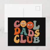 Cool Dads Club Vader Vaderdag Retro Groovy Briefkaart (Voorkant / Achterkant)