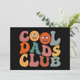 Cool Dads Club Vader Vaderdag Retro Groovy Feestdagenkaart