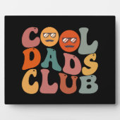 Cool Dads Club Vader Vaderdag Retro Groovy Fotoplaat (Voorkant)