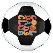 Cool Dads Club Vader Vaderdag Retro Groovy Voetbal (Gedraaid)