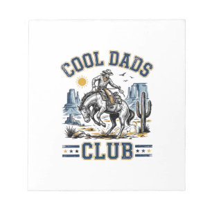 Cool Dads Club Vintage Cowboy Western Shirt Ontwer Notitieblok