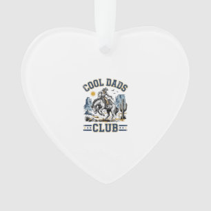 Cool Dads Club Vintage Cowboy Western Shirt Ontwer Ornament