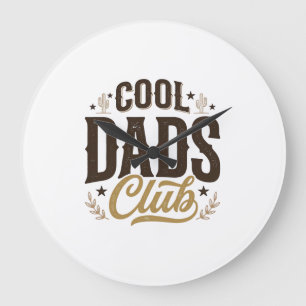Cool Dads Club Vintage Dad T-shirt ontwerp_1 Grote Klok