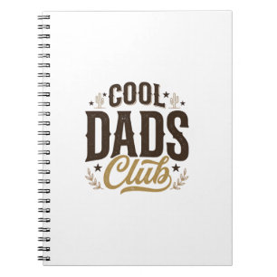 Cool Dads Club Vintage Dad T-shirt ontwerp_1 Notitieboek