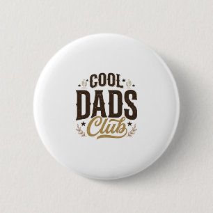 Cool Dads Club Vintage Dad T-shirt ontwerp_1 Ronde Button 5,7 Cm