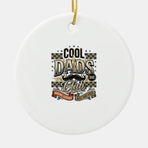 Cool Dads Club Vintage Gravure Vader T-shirt Ontwe Keramisch Ornament