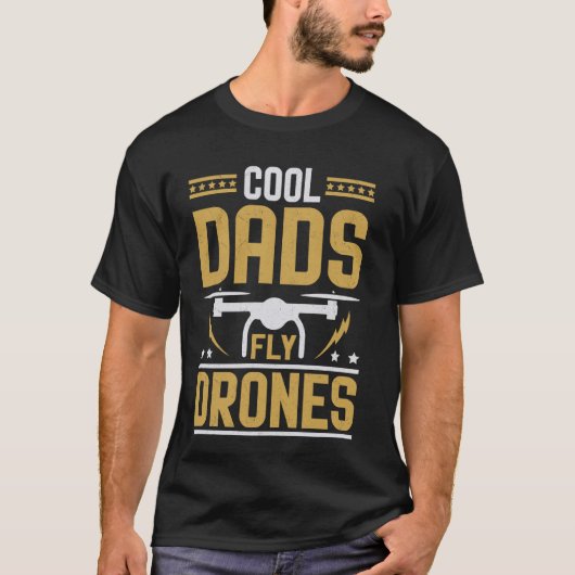 Cool Dads Fly Drones Vader Grappige Drone T-shirt (Voorkant)