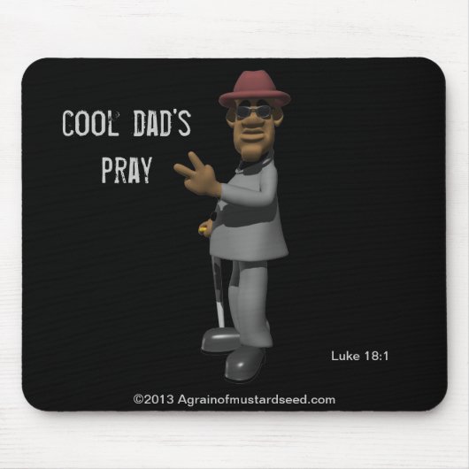 Cool Dad's Pray Vaderdag Muismat (Voorkant)