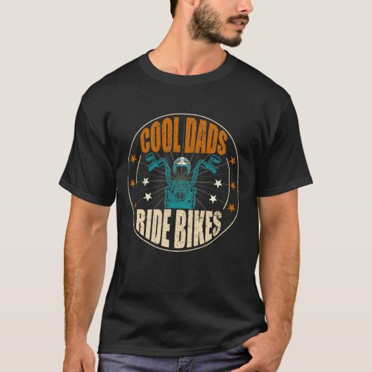 Cool Dads Ride Bikes – T-shirt cadeau voor papa (Voorkant)