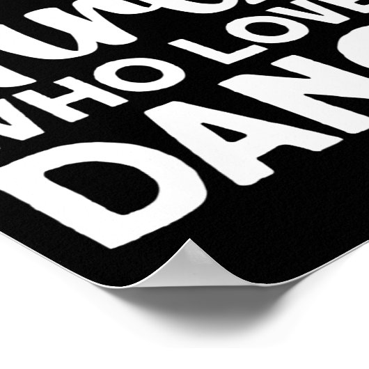 Cool Dance Kunst Voor Vrouwen Tiener Meisje Jazz D Poster (Hoek)