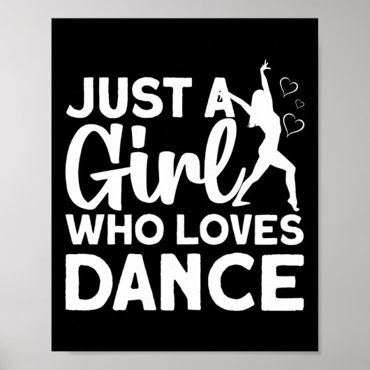 Cool Dance Kunst Voor Vrouwen Tiener Meisje Jazz D Poster (Voorkant)