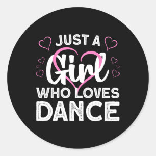 Cool Dance Kunst Voor Vrouwen Tiener Meisje Jazz D Ronde Sticker