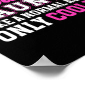 Cool Dance Tante Dancing Tante van een danseres Ta Poster (Hoek)