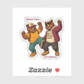 Cool Dancing Bears Sticker (Vel)