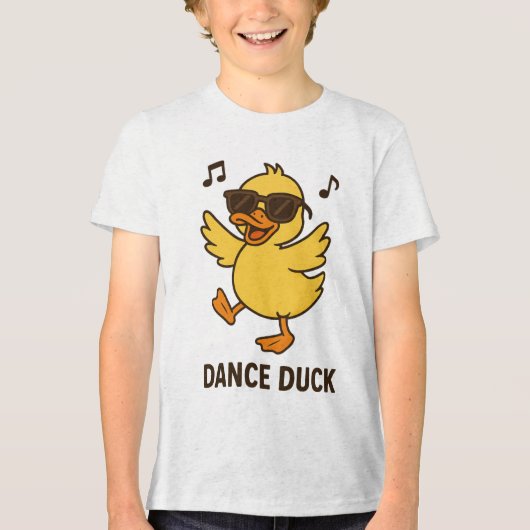 Cool Dancing Duck Tri-Blend Shirt (Voorkant)