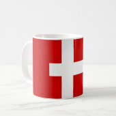 Cool Danish Flag Koffiemok (Voorkant links)