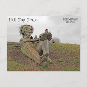 Cool Danish Troll Briefkaart! Briefkaart