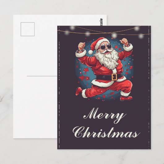 Cool dansen Sinterklaas Illustratie Briefkaart (Voorkant / Achterkant)