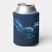 Cool Dark Aquarium Fish Shoal Blikjeskoeler (Blikje Achterkant)