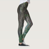 Cool Dark Forest Tress Print Leggings (Rechts)
