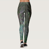 Cool Dark Forest Tress Print Leggings (Achterkant)