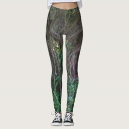 Cool Dark Forest Tress Print Leggings