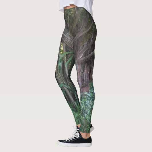 Cool Dark Forest Tress Print Leggings (Links)
