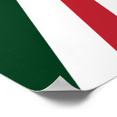 Cool Dark Green Red Union Jack Britse (UK) vlag Poster (Hoek)