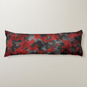 Cool Dark Red Camo Body Pillow Lichaamskussen