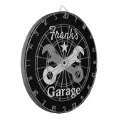 Cool dartbord voor garage van automonteur en manca (Voorkant Links)