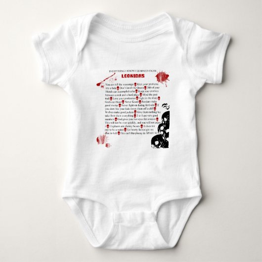 Cool dat ik alles heb geleerd van leonidas romper (Voorkant)