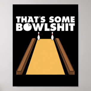 Cool Dat is een grappig bowlingcadeau voor mannen Poster