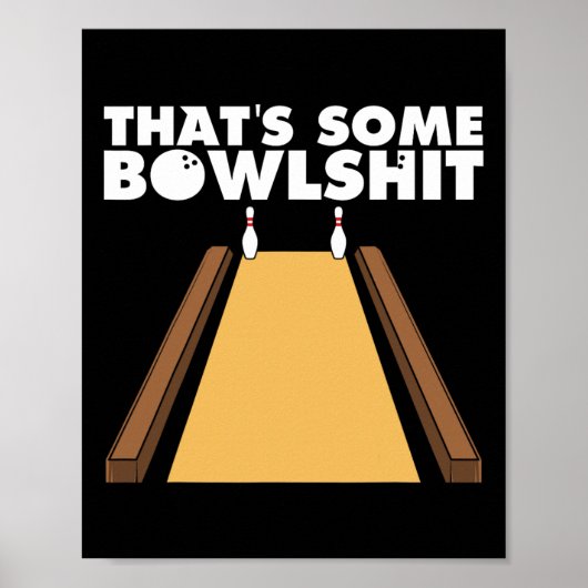 Cool Dat is een grappig bowlingcadeau voor mannen Poster (Voorkant)