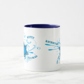 Cool David Star & Yiddish Words Blue Mok (Midden)