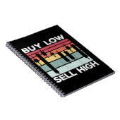 Cool Daytrading Buy low sell high Candlesticks  Notitieboek (Rechterzijde)