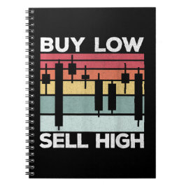 Cool Daytrading Buy low sell high Candlesticks  Notitieboek