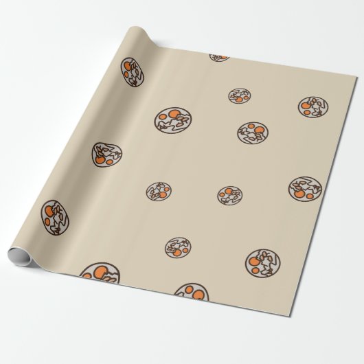 Cool Decentraland Cryptocurrency Coin Sign Patroon Cadeaupapier (Uitgerold)