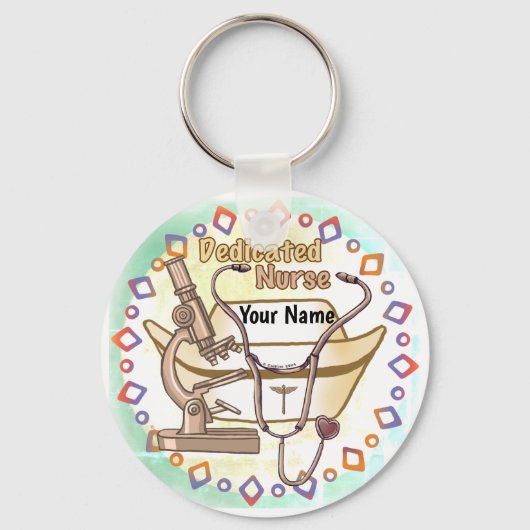 Cool Dedicated Nurse sleutelhanger (Voorkant)