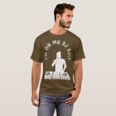 Cool Deejay Afbeelding Disc Jockey Meme Mixer Head T-shirt (Voorkant volledig)