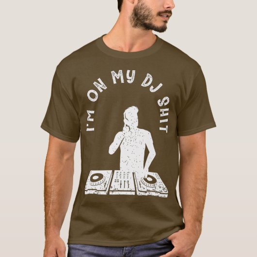 Cool Deejay Afbeelding Disc Jockey Meme Mixer Head T-shirt (Voorkant)