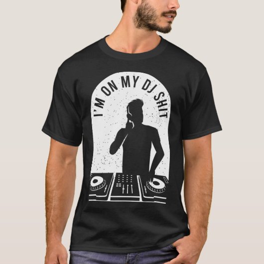 Cool Deejay Afbeelding Disc Jockey Meme Mixer Head T-shirt (Voorkant)