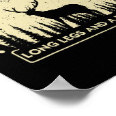 Cool Deer Hunting Art Voor Mannen Vrouwen Jagen Wi Poster (Hoek)