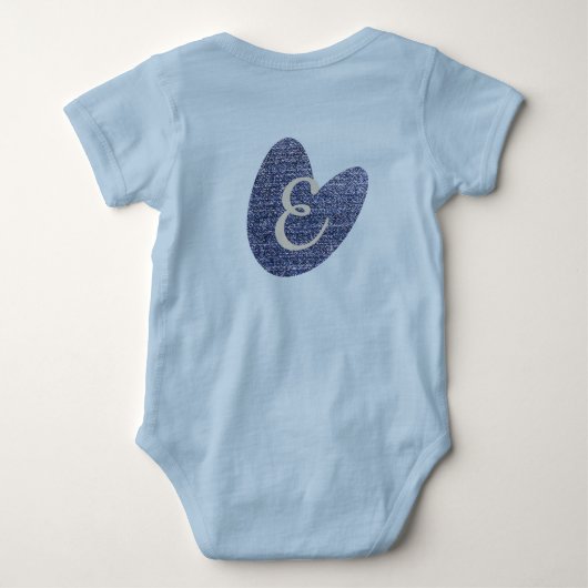 Cool denim look romper (Achterkant)