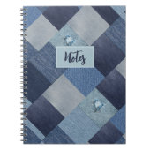 Cool Denim Patchwork Notitieboek (Voorkant)