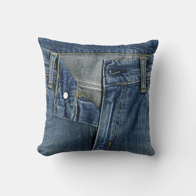 Cool denim texture Sierkussen 16 x 16 inch (Voorkant)