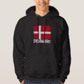 Cool Denmark Flag Hoodie (Voorkant)