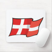 Cool Denmark Flag Muismat (Met muis)