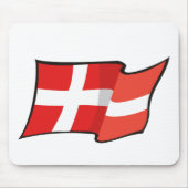 Cool Denmark Flag Muismat (Voorkant)